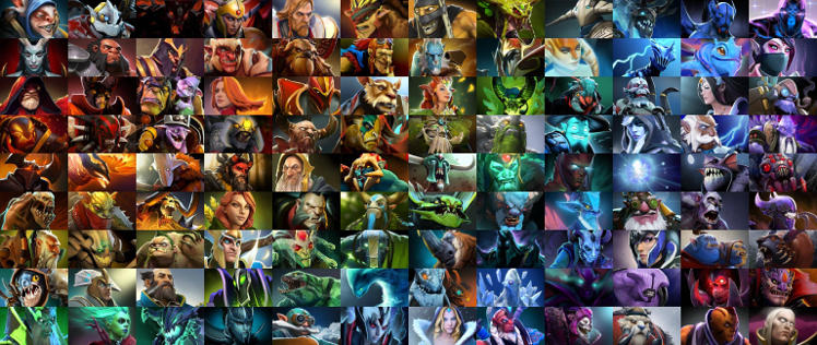 Dota has a very diverse pool of heroes