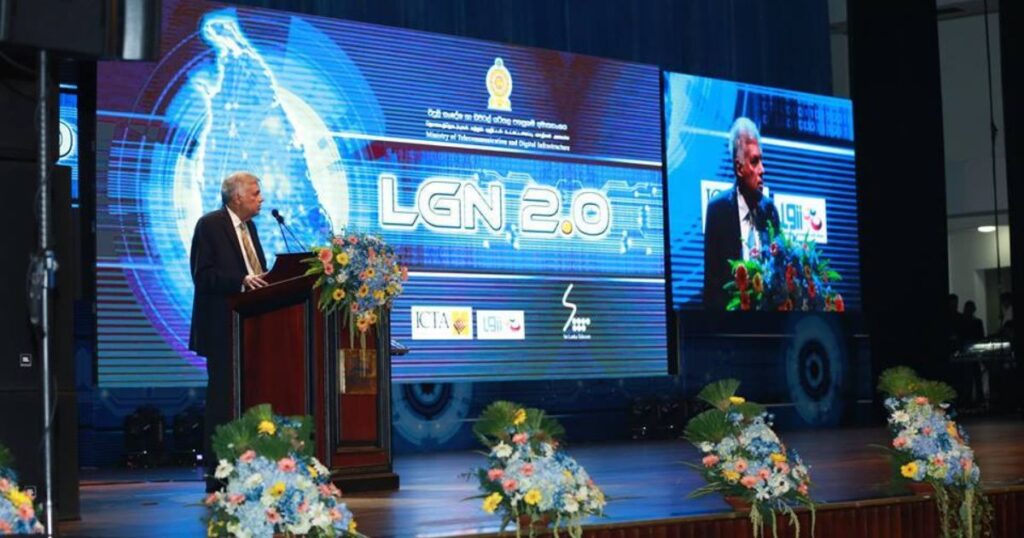 The Government of Sri Lanka launching the upgraded Lanka Government Cloud (LGN 2.0)