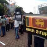 Uber protest in Sri Lanka