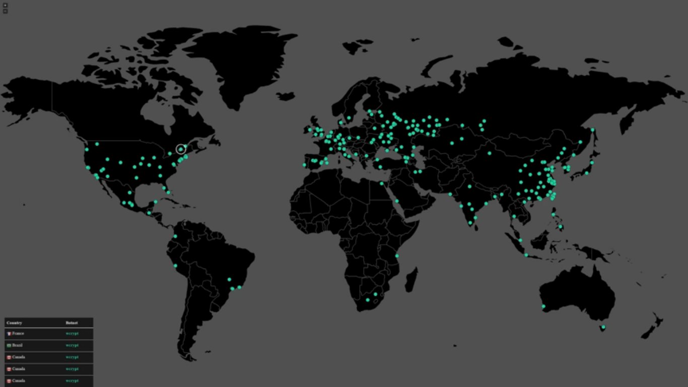 heatmap of countries affected by wannacry ransomware